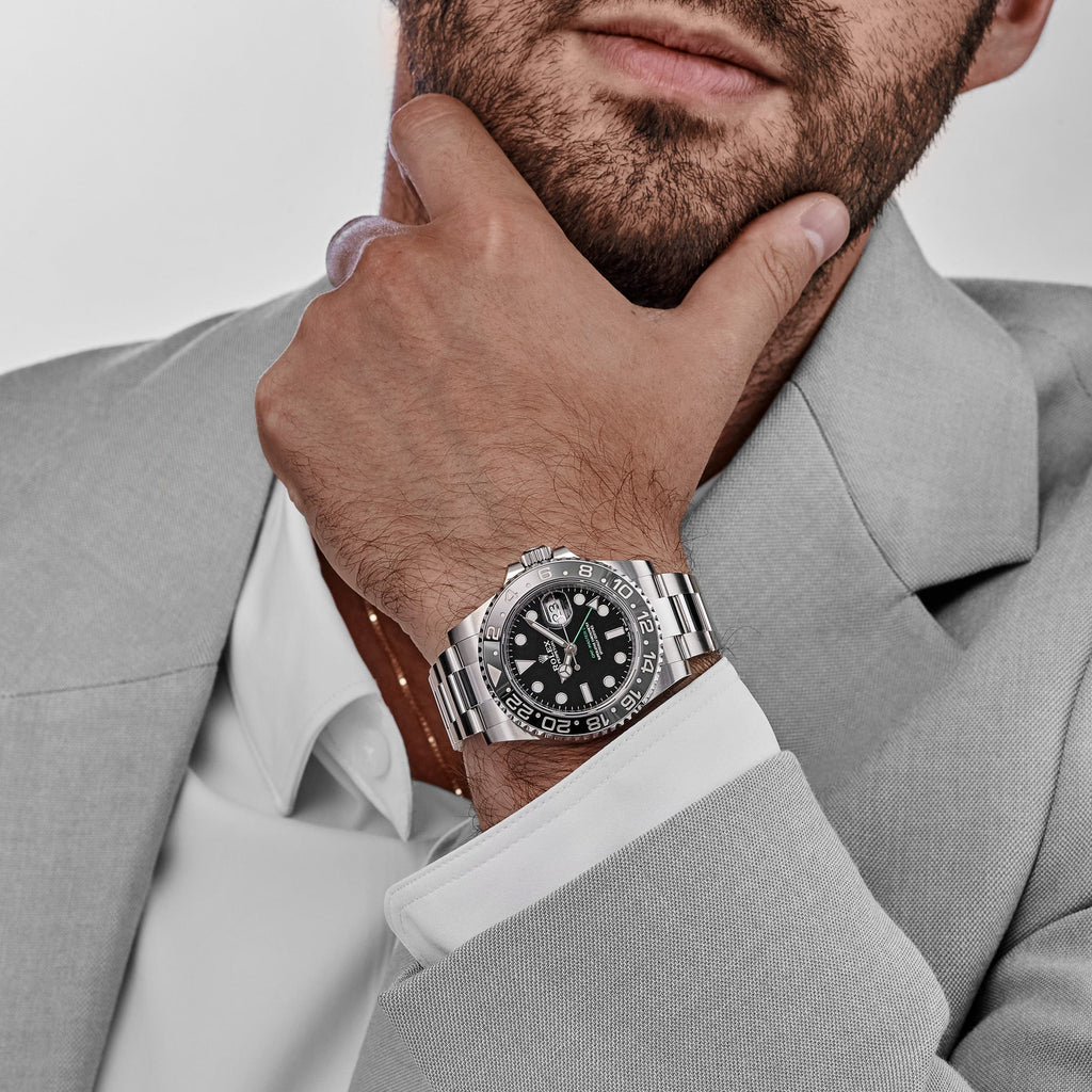 Rolex GMT-Master II 3285 V3 – Swiss Super Clone 126710GRNR 'Bruce Wayne' Stainless Steel Black Dial Oyster (2025)